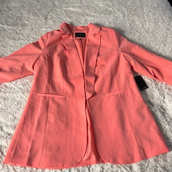 Eloquii Coral Blazer - Picture 11 of 16